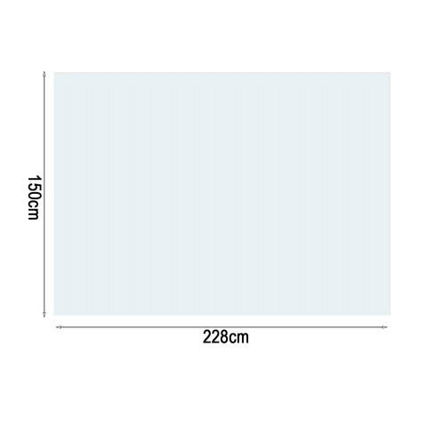 Clear Vinyl Waterproof Tablecloth Protector 150x228cm