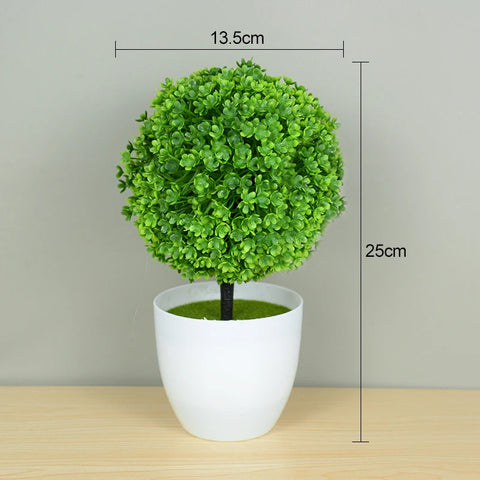 Artificial Bonsai Tree in Pot – Small Fake Plant for Home Decor