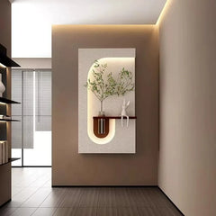 LED Green Plant Wall Lamp – Modern Entrance & Hallway Decor Light