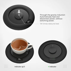 USB Coffee Cup Warmer with 3-Level Temperature Control & Timer