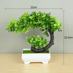 Artificial Bonsai Tree in Pot – Small Fake Plant for Home Decor