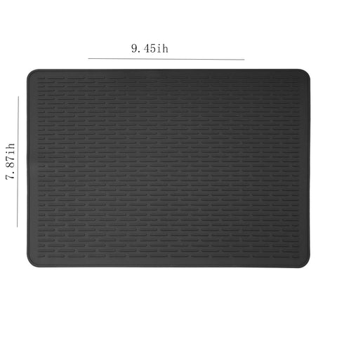 Black Silicone Electric Stove Mat 71x51cm Heat-Resistant Cooktop Protector