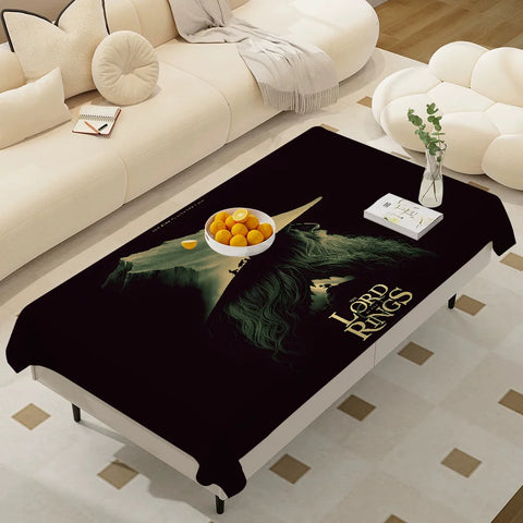 Waterproof Anti-Stain Rectangular Tablecloth – L-Lords Game Rings Design