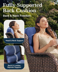 Luxury Outdoor Patio Furniture Set with Thick Cushions